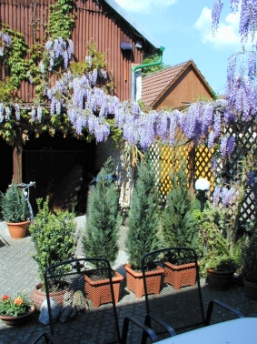 Blick vom Balkon